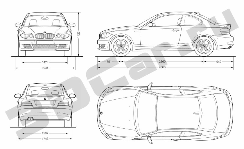 Длина БМВ е65
