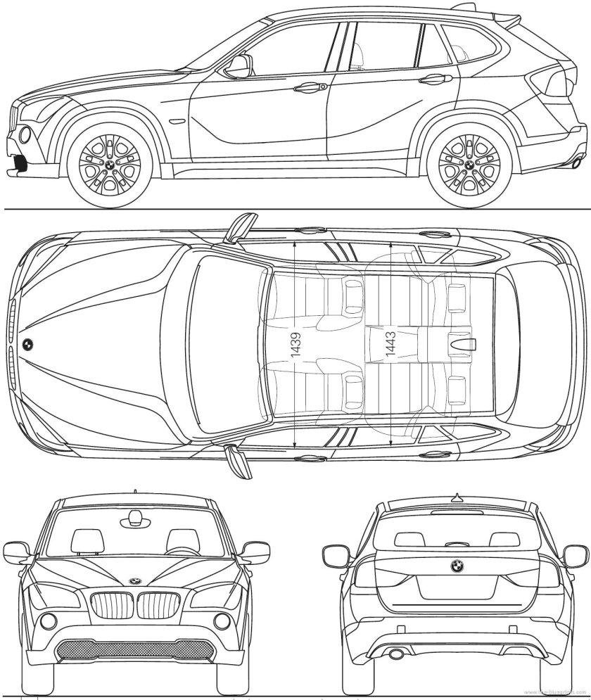 BMW x5 Blueprint