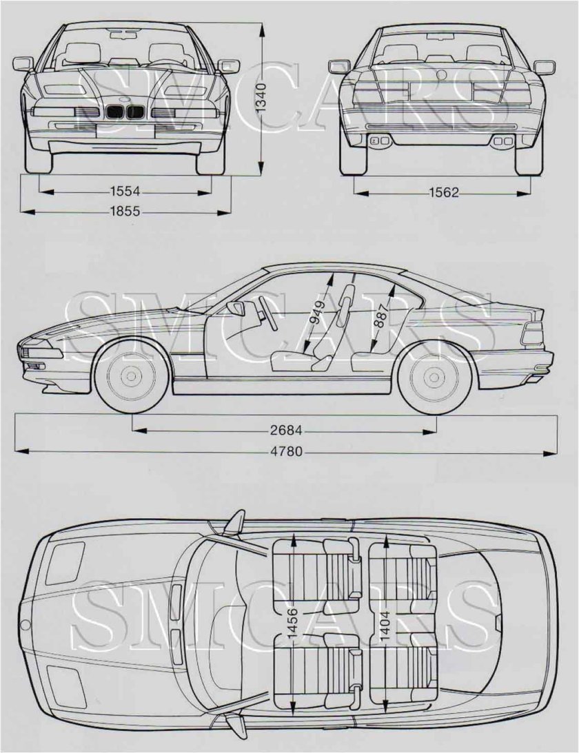 БМВ е38 габариты кузова