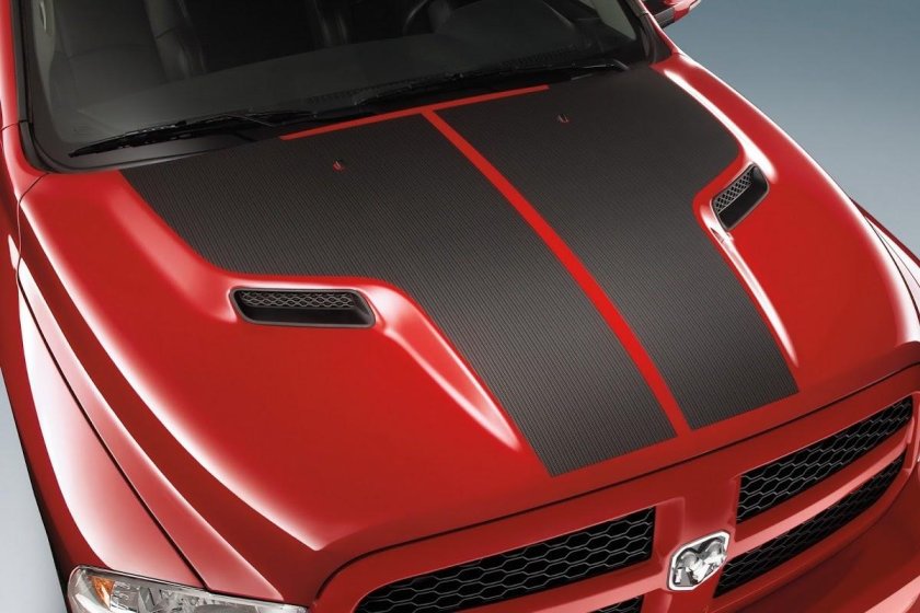 Накладка на капот Додж рам