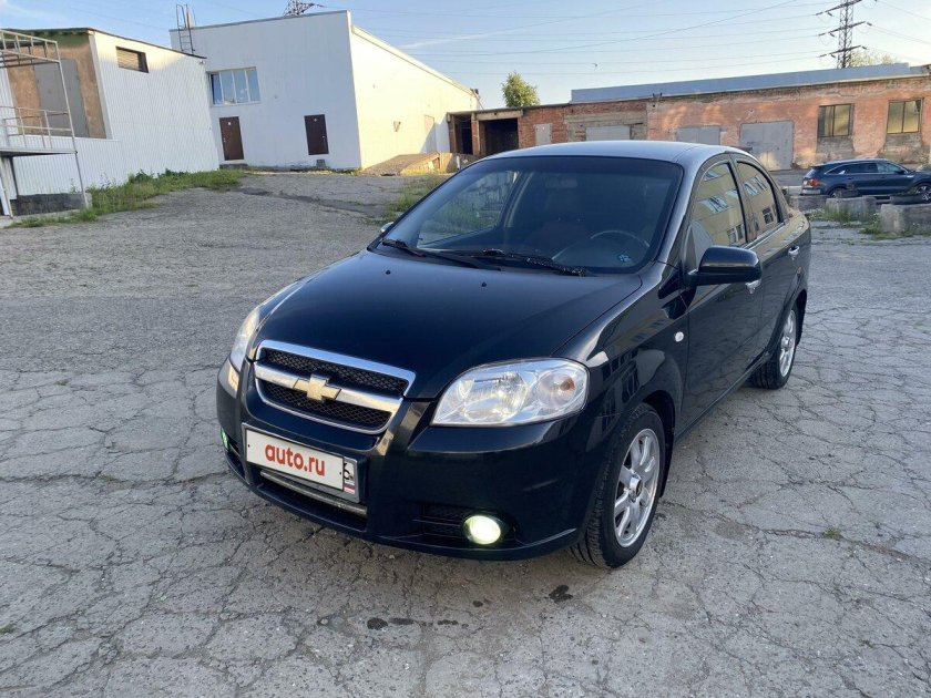 Шевроле авео т250 черный седан
