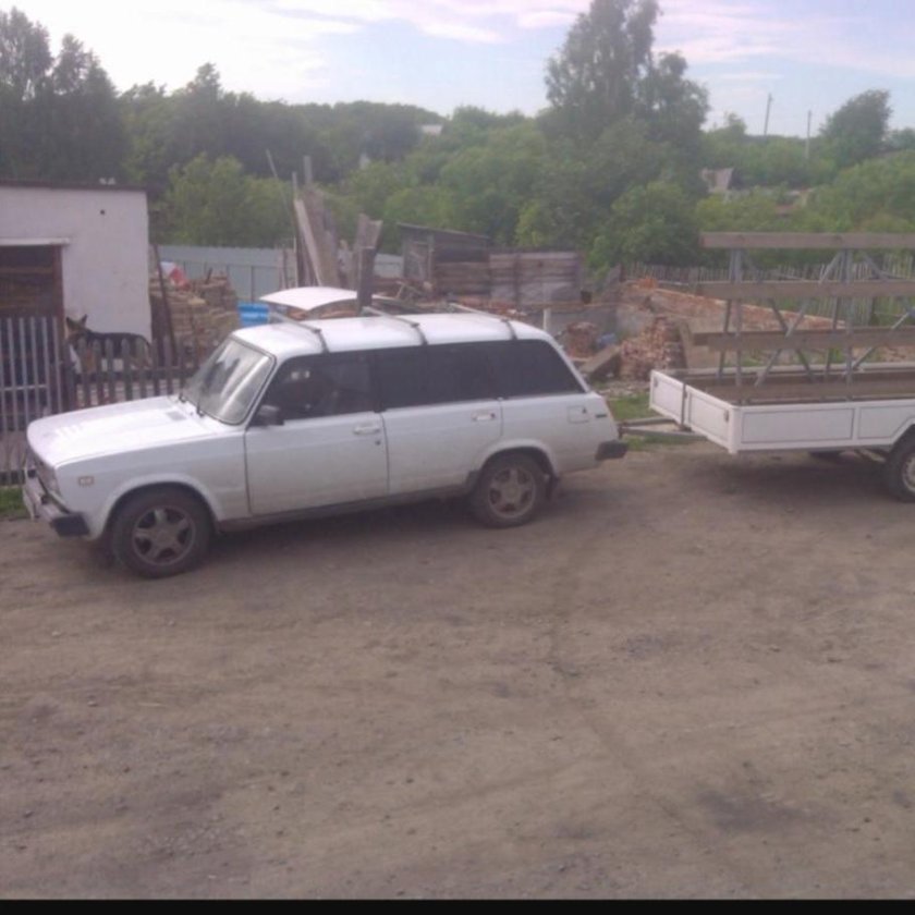 ВАЗ 2104 С прицепом