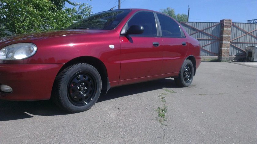 Шевроле Ланос 2008 бордовый