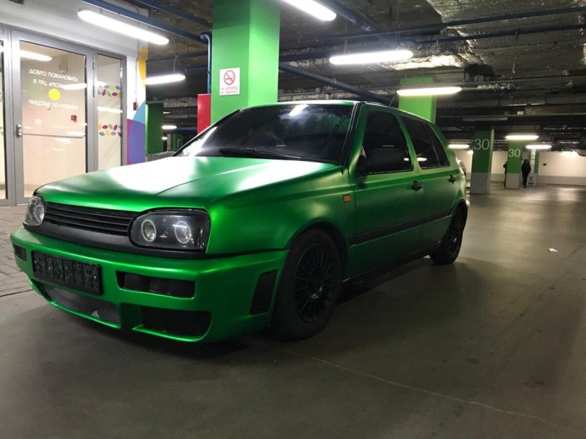 Фольксваген гольф 3 зеленый