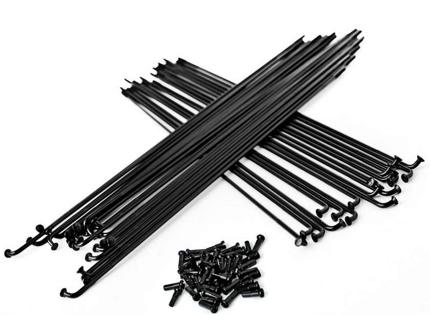 Sapim спицы Sapim leader, нержавеющая сталь, 282 мм, 14g, черные, 1 шт