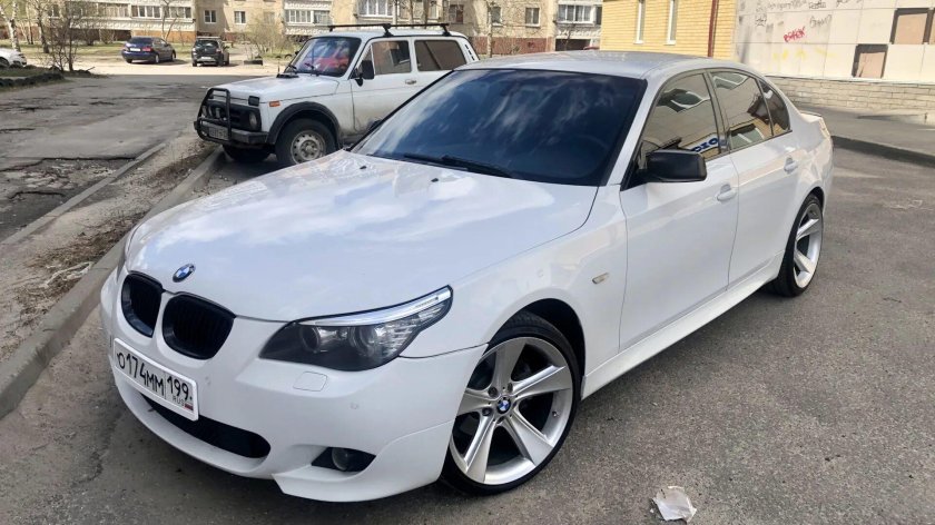 Bmw 5 e60 белая