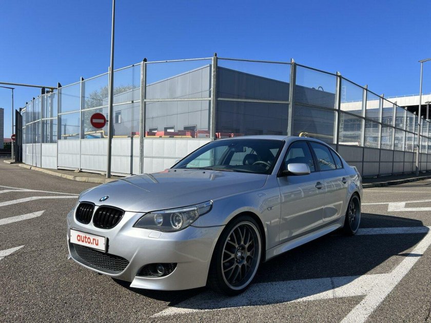 Бмв е 60 серебристая