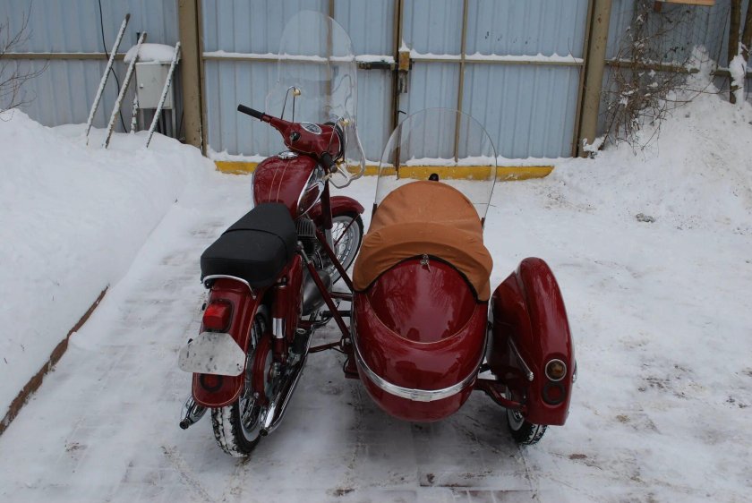 Jawa 634 с коляской