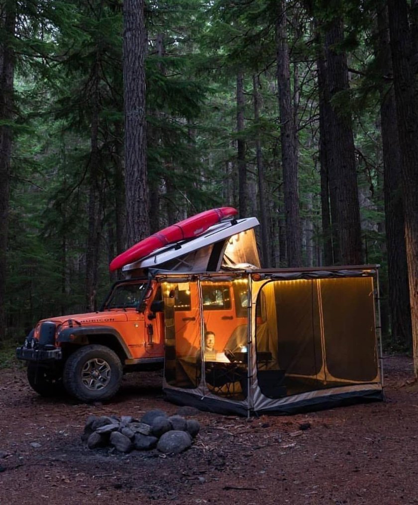 Jeep Wrangler Camping