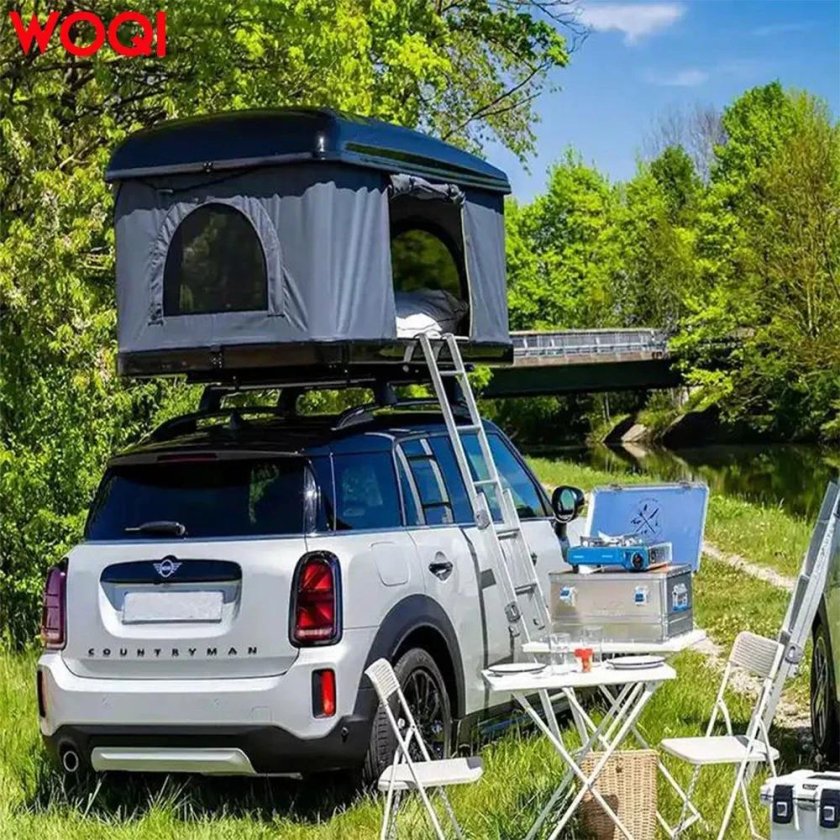 Мини купер с палаткой на крыше