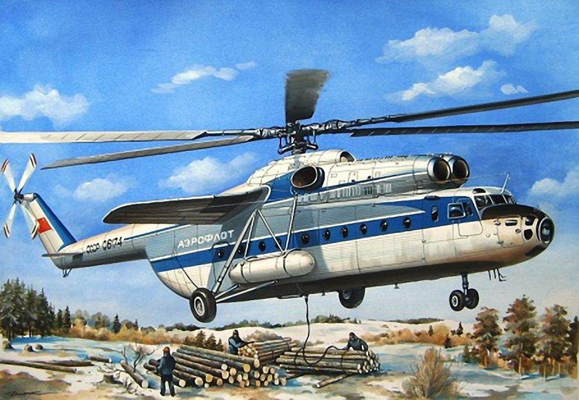 Вертолет ми 6 сборная модель