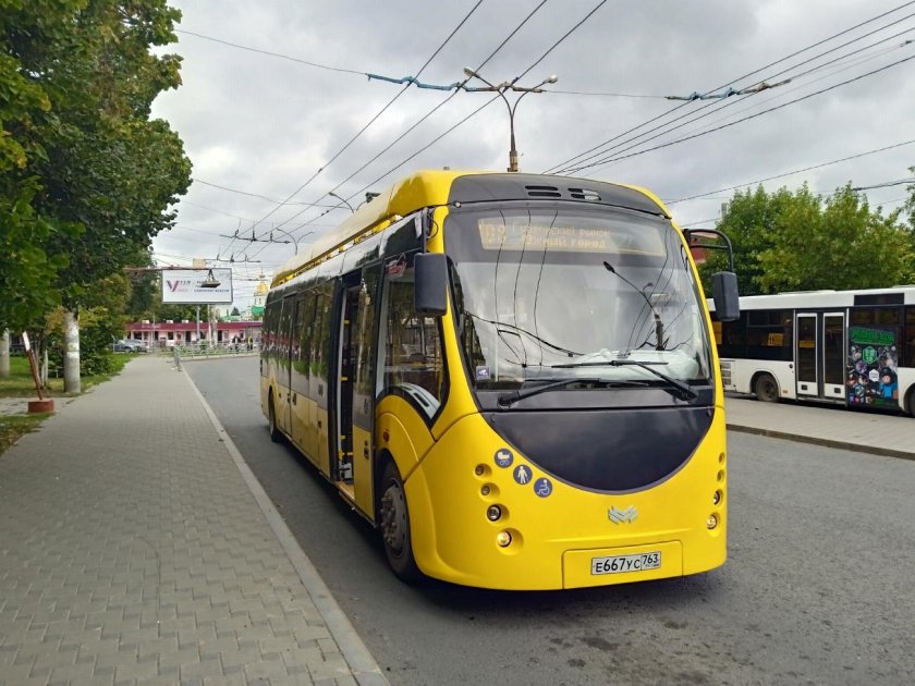 Белорусский электробус гармошка
