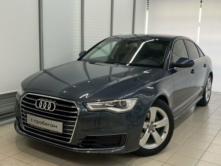 Серый audi a6 iv (c7) 2.8 cvt (204 л.с.) с пробегом