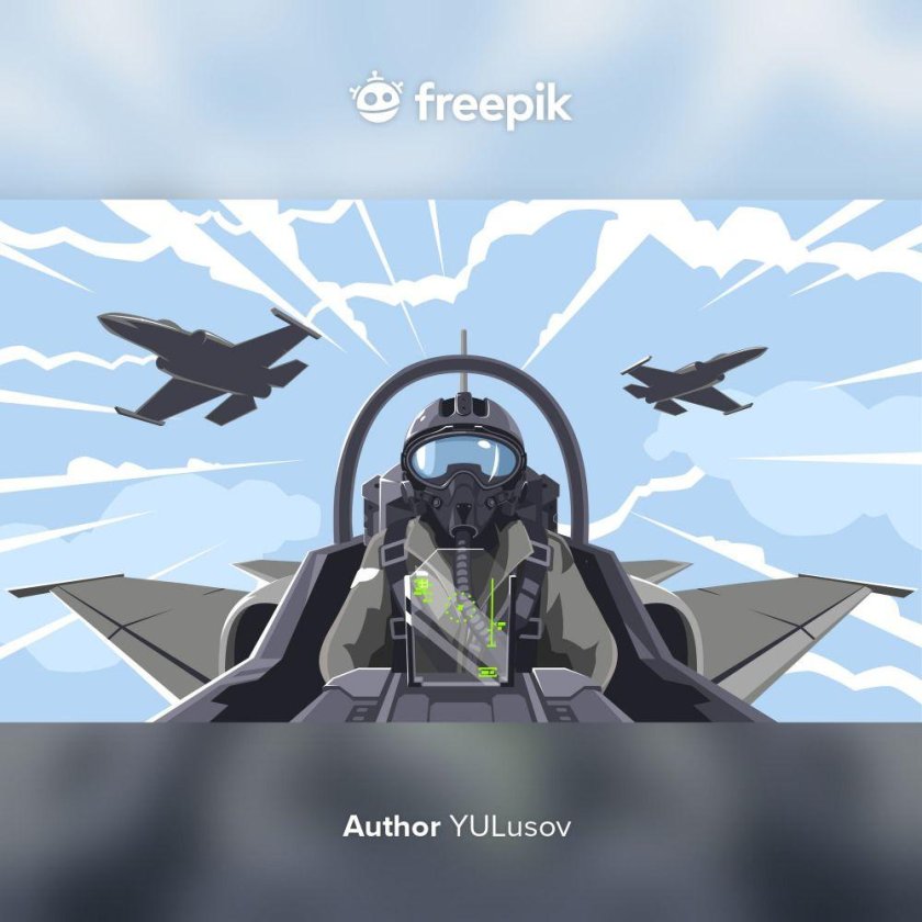 Военный летчик вектор