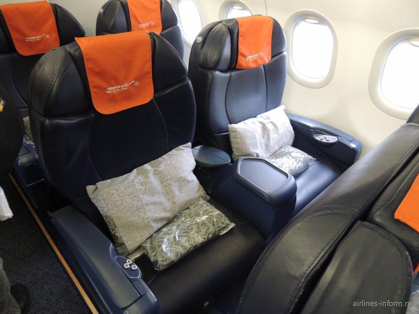 Самолёт Аэробус а320 Аэрофлот салон