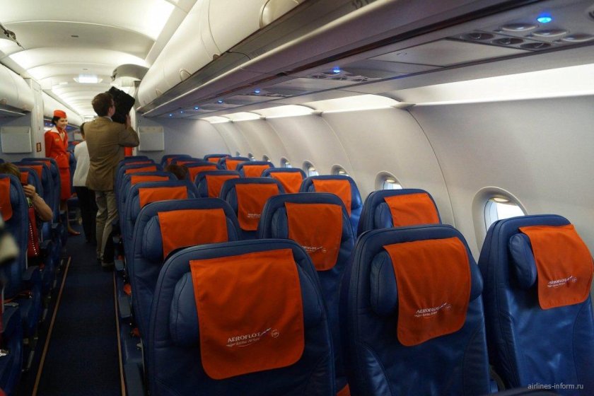 А320 Neo Аэрофлот салон