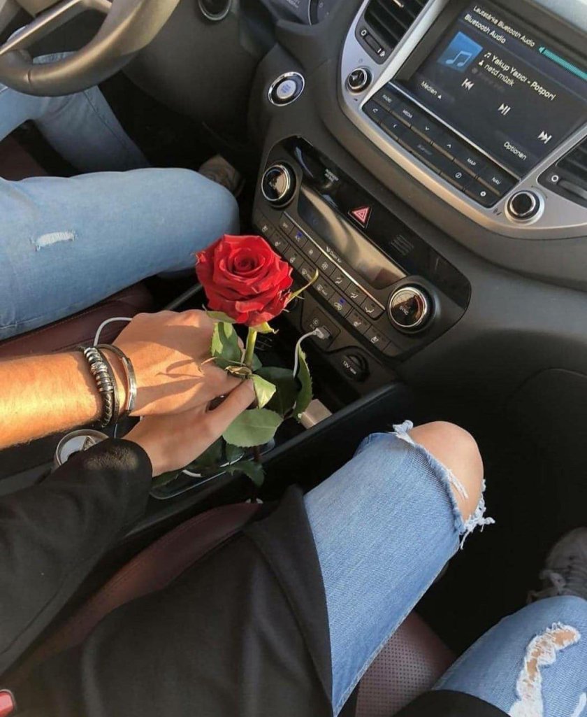 Цветы в машине