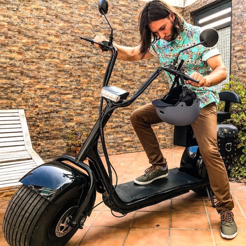 Электроскутер citycoco Blackline r2 ARX