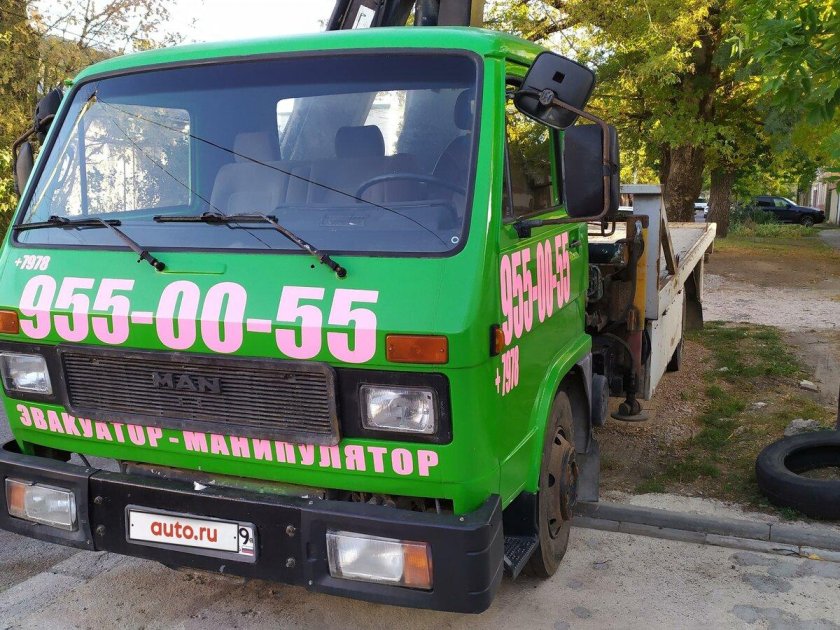 Эвакуатор зеленый