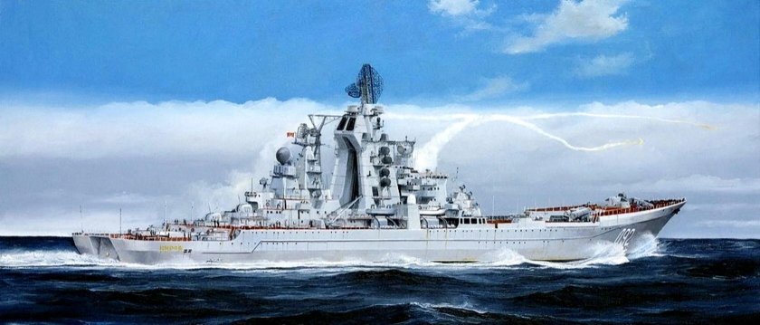 04520 Russian Cruiser Admiral Ushakov (ex-Kirov) (1:350)