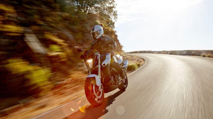 Мотоцикл в движении
