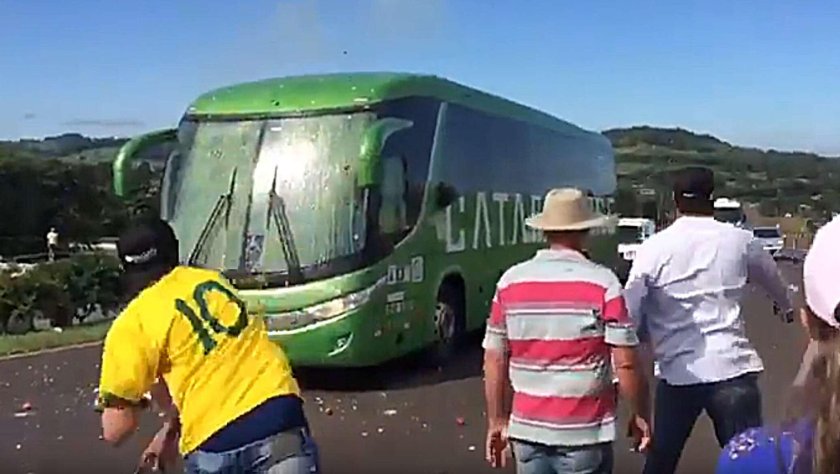 Автобус сборной Бразилии