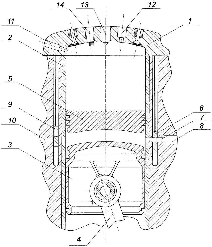 Детонационный поршневой двигатель