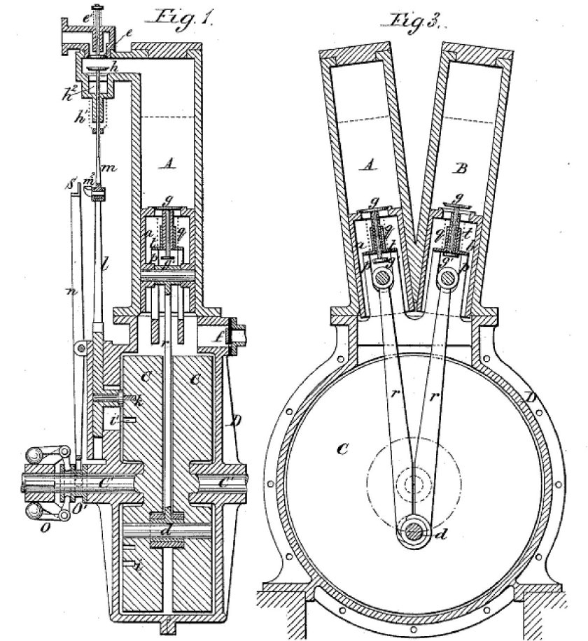 Готлиб Даймлер бензиновый двигатель