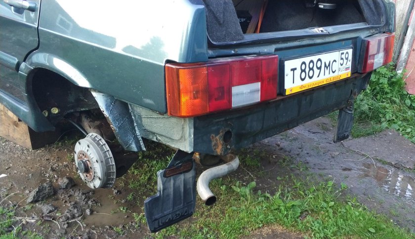 ВАЗ 2108 без заднего бампера