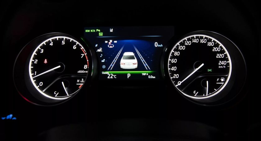 Toyota Camry 2019 приборная панель