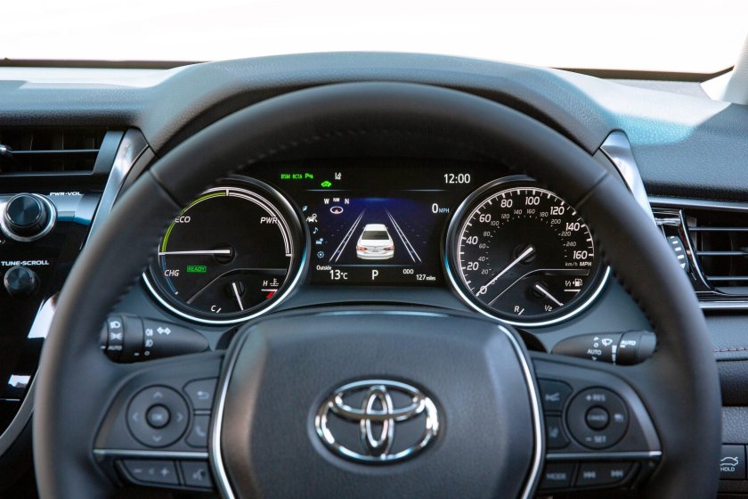 Toyota Camry 2019 приборная панель