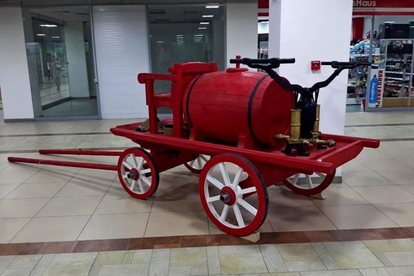 Конно-бочечный пожарный ход