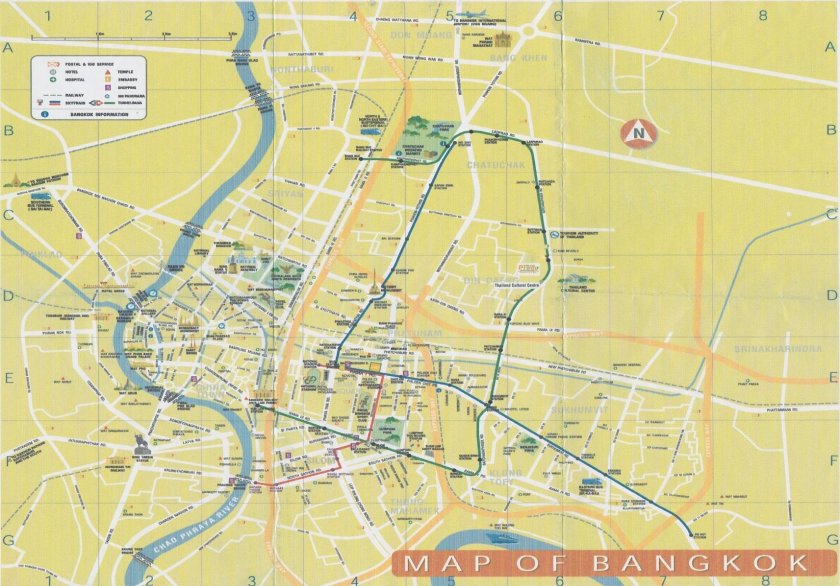 Метро Бангкока схема 2023