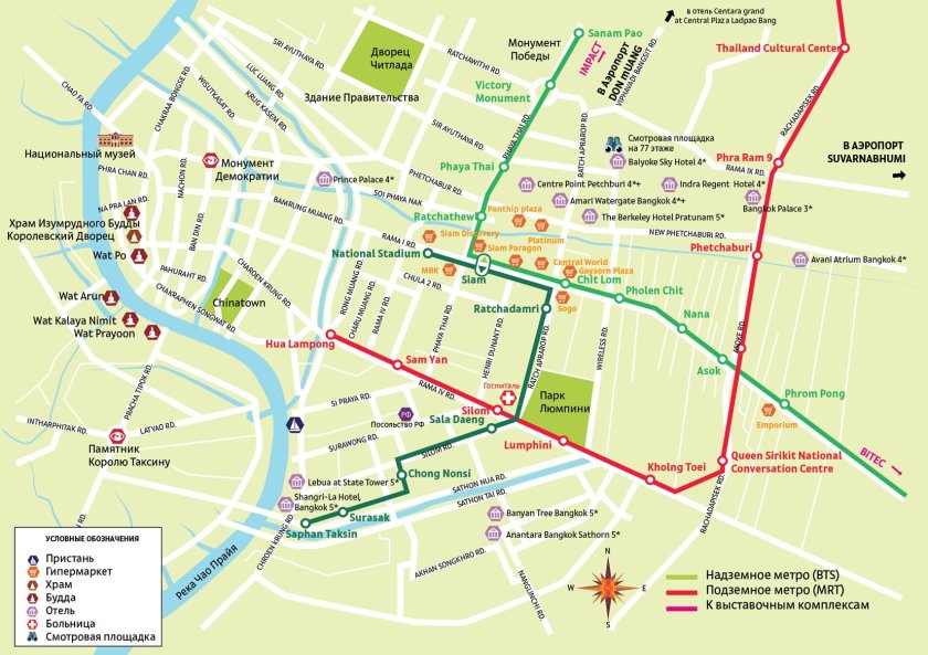 Храм изумрудного Будды в Бангкоке на карте