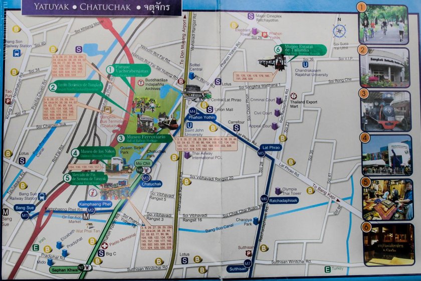 Туристическая карта Бангкока