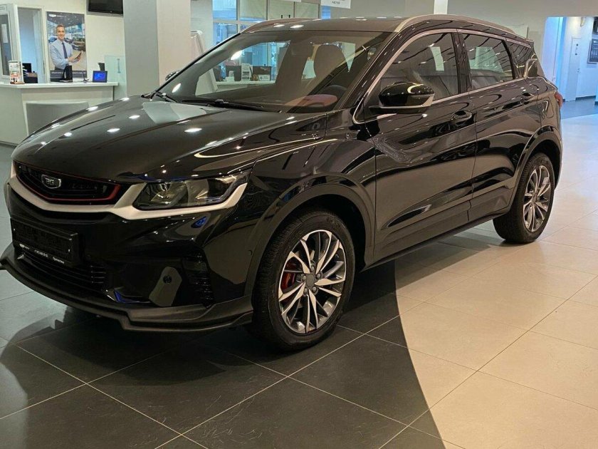 Geely coolray 2021 черный