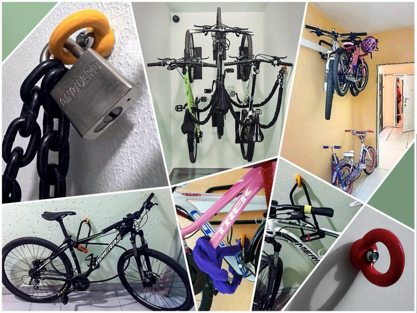 Крепление для велосипеда в подъезде