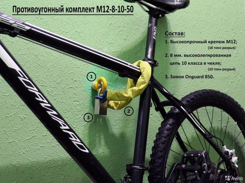 Крепление для велосипеда в подъезде