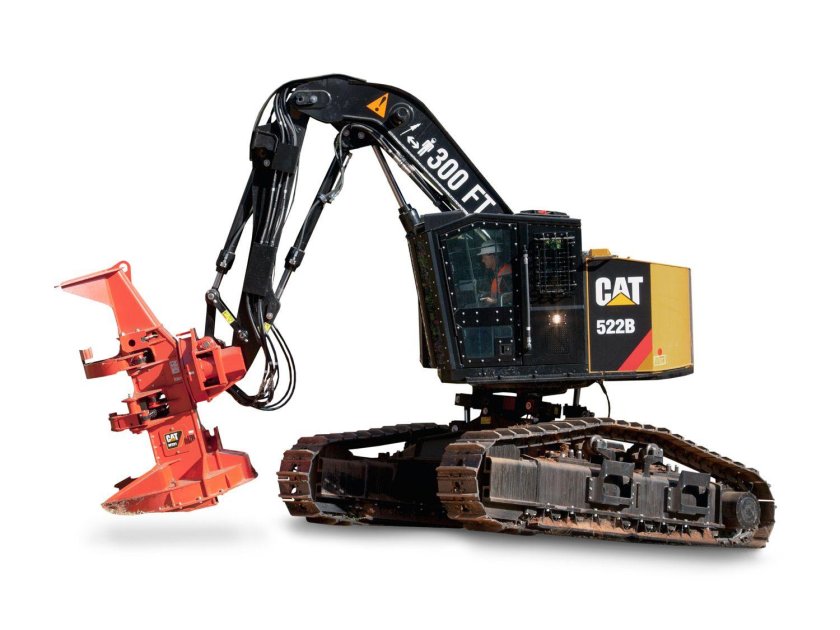 Cat 522 валочно-пакетирующая машина