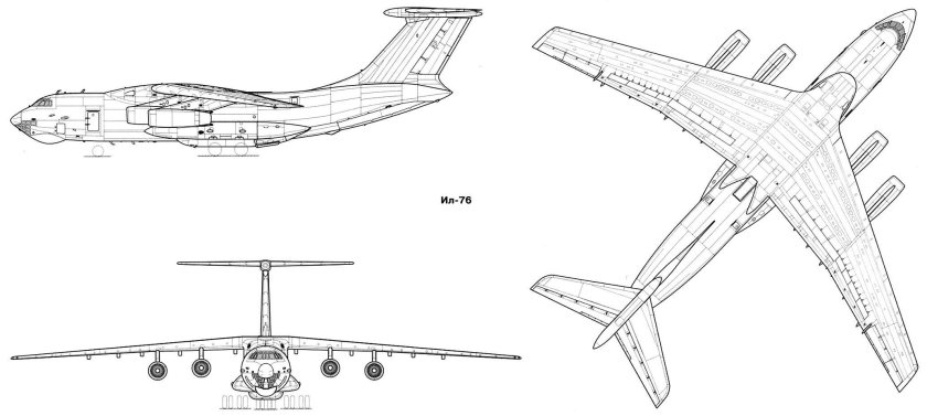Ил-76 схема самолета