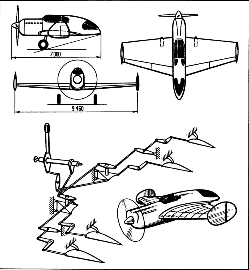 Самолет чертеж