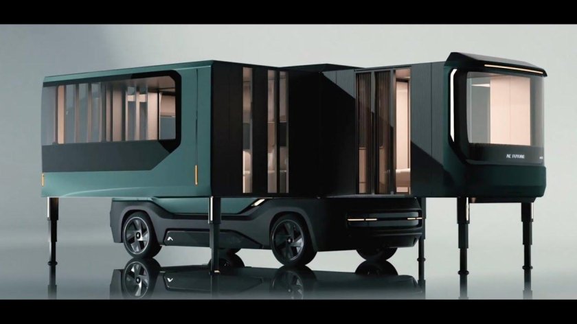 Раздвижной дом на колесах