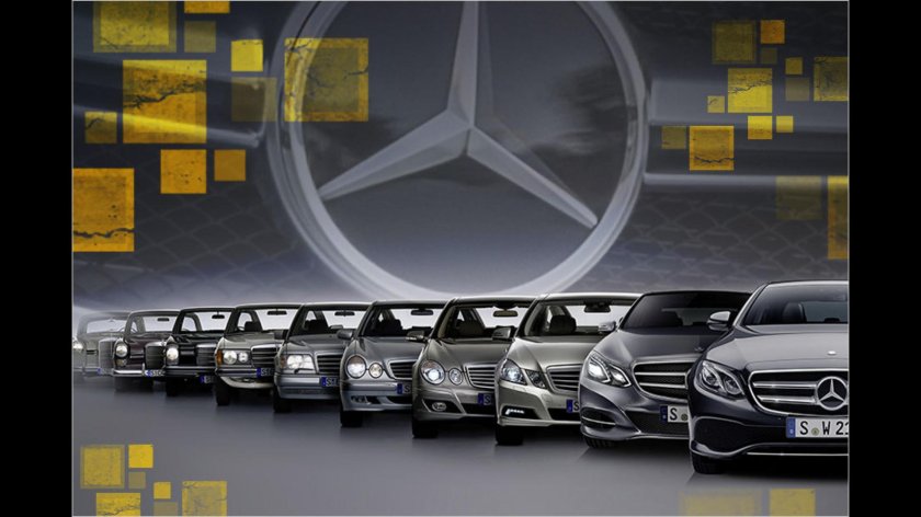 Эволюция Mercedes Benz е class