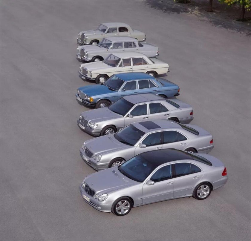 Эволюция Mercedes Benz е class