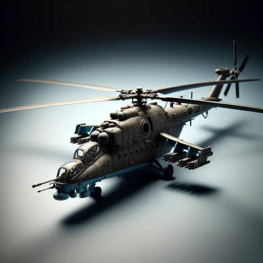 Сборная модель zvezda российский ударный вертолет
