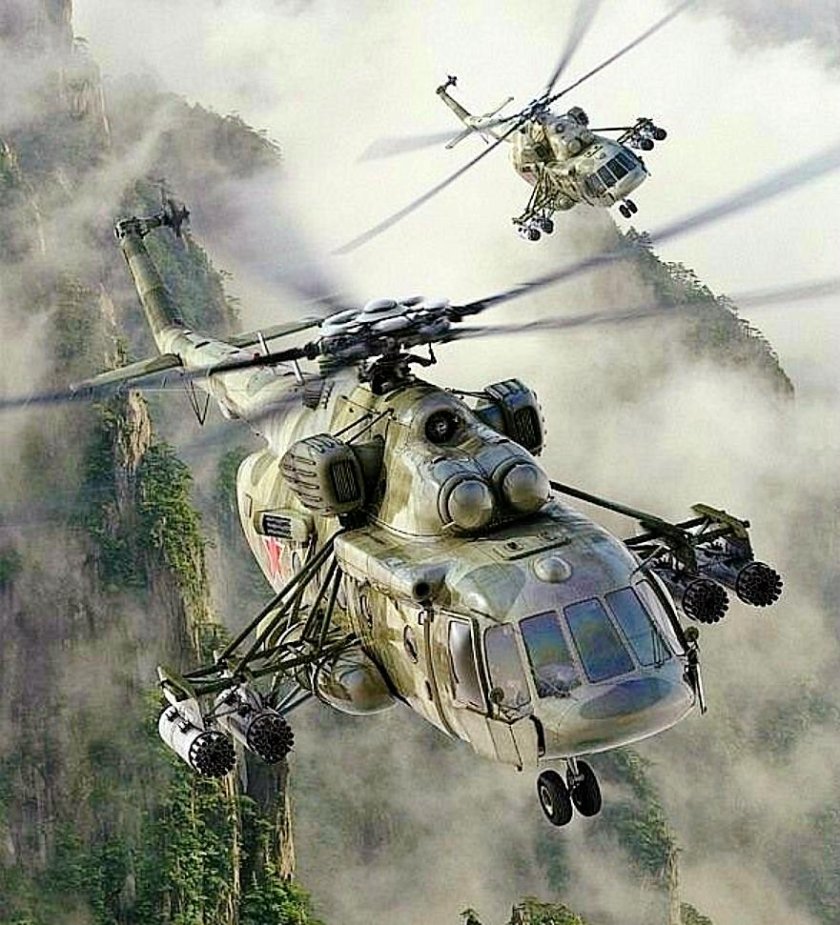 Вертолет ми-8 арт