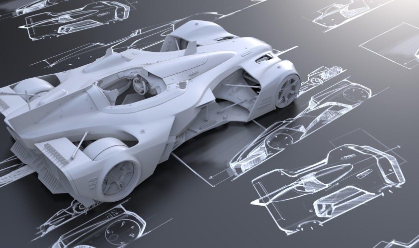 Концепт арт техника футуризм