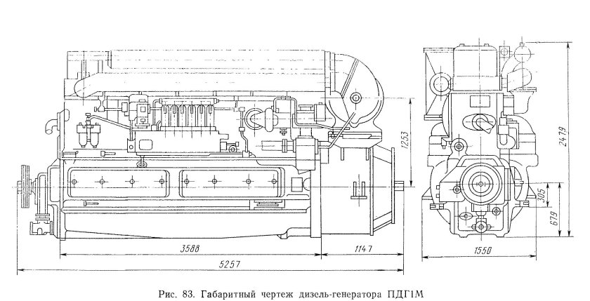 Чертеж дизельного двигателя д49