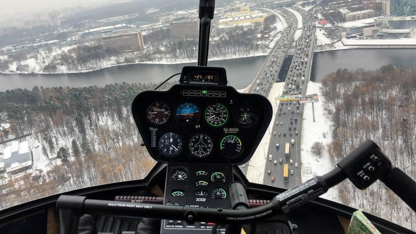 Полет на вертолете Robinson r44