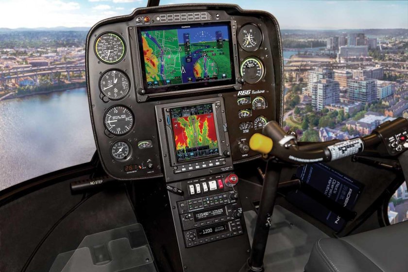 Robinson r66 кабина